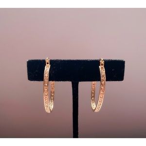 Diamond Hoop Earrings